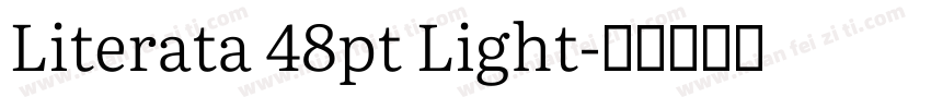 Literata 48pt Light字体转换